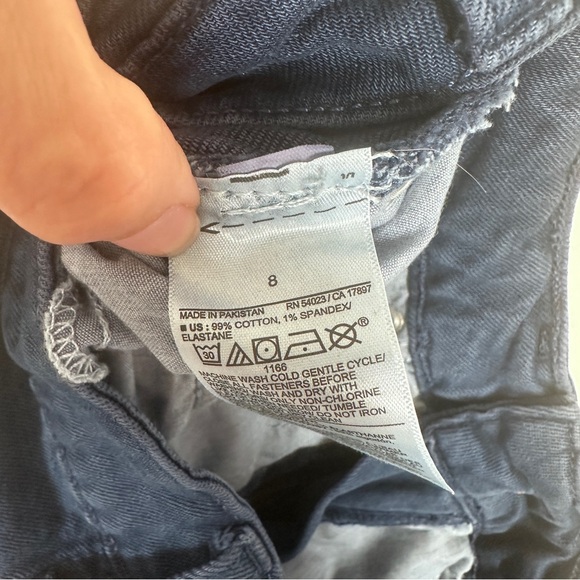 NWT Old Navy OG High Rise Loose Straight Leg Jeans Size 8 Dark Blue - Picture 7 of 7